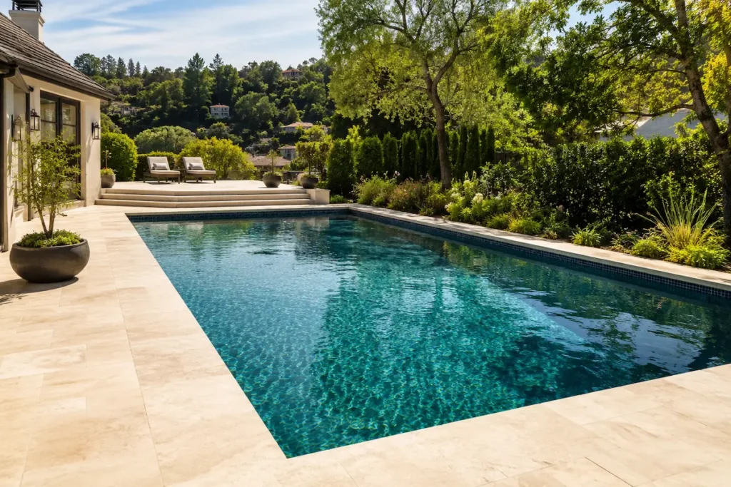 What Pool Resurfacing Costs In The Bay Area In 2026 5 A Photo Of A Beautiful Residential Pool For An Article On Pool Resurfacing Costs 2026